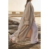 JOSEPHINA NATURAL LINEN BLEND COAT