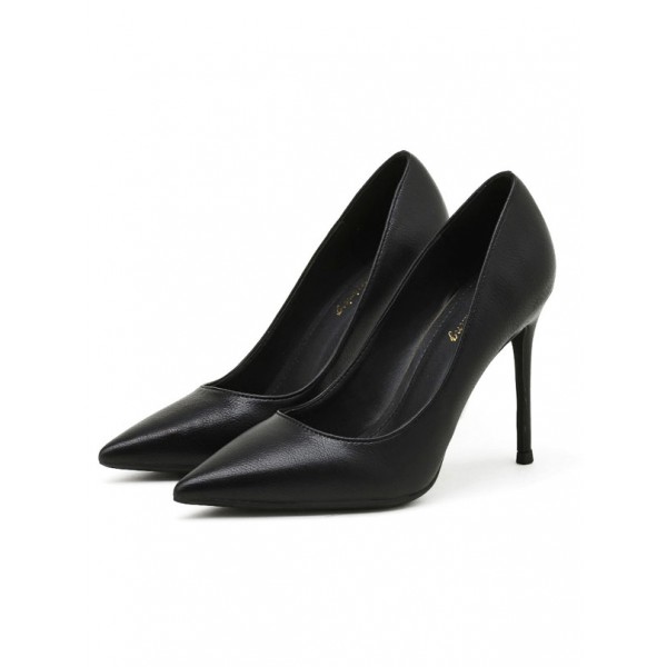 Women's pointed toe professional commuter high heels - Black