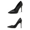 Women's pointed toe professional commuter high heels - Black