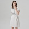 Elegant Commuter Square Neck Suit Dress