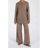 CLEMENCE CHOC MARLE KNIT PANT
