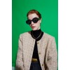 Ladies Cropped Wool Tweed Jacket