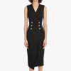 Temperament Commuter Sleeveless Suit Dress