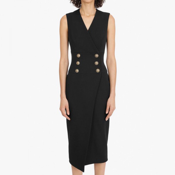Temperament Commuter Sleeveless Suit Dress
