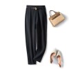 High Waist Casual Slim Nine-point Cigarette Pipe Suit Pants