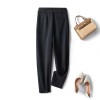 High Waist Casual Slim Nine-point Cigarette Pipe Suit Pants