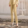 Women's Temperament Commuter Yellow Suit Two-piece