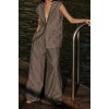 OLLIE SLATE STRIPE WIDE LEG PANT