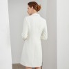 Fashion OL Double Breasted Irregular Suit Dress