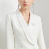 Fashion OL Double Breasted Irregular Suit Dress