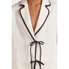 VON CREAM LINEN SHIRT