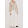 MARA CHALK CABLE KNIT CARDIGAN