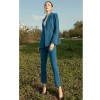 Klein Blue Women's Professional Suit Pants Skirts Set