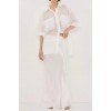 CHARLI WHITE SATIN MAXI SKIRT