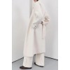 MILES CREAM WOOL WRAP COAT