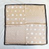 Plain crepe satin 53cm floral scarf