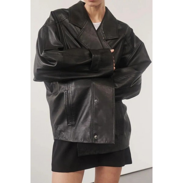 MARGOT BLACK LEATHER JACKET