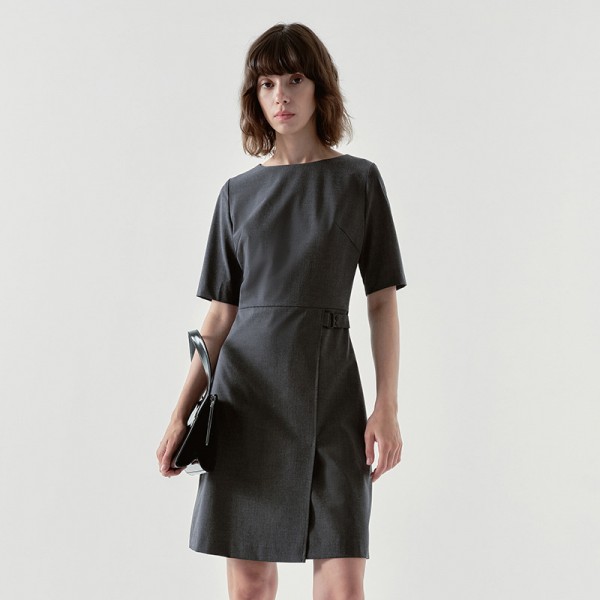 Women's Temperament Commuter Slit Suit Dress