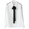 Women's Professional OL Bow Long Sleeve Shirt