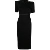 Elegant Commuter Knit Crew Neck Dress