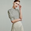 Elegant Puff Sleeve Short Sleeve Chiffon Shirt