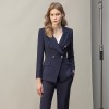 Navy Blue Ouble-breasted British Style Fashion High-end Professional Suit