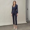 Navy Blue Ouble-breasted British Style Fashion High-end Professional Suit