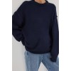 ROY NAVY LONGLINE KNIT JUMPER
