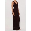 TESS CHOC CROCHET MAXI DRESS