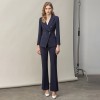 Navy Blue Ouble-breasted British Style Fashion High-end Professional Suit