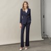 Navy Blue Ouble-breasted British Style Fashion High-end Professional Suit