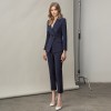 Navy Blue Ouble-breasted British Style Fashion High-end Professional Suit