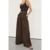 HOLDEN BITTER CHOC LINEN PANT