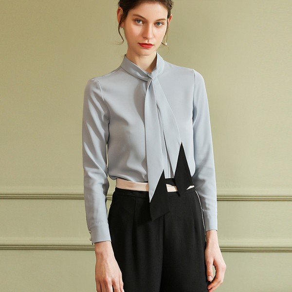Fashion Professional Ol Chiffon Long Sleeve Shirt