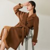 Autumn Winter Thickened Double-faced Cashmere Wool Coat
