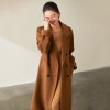 Autumn Winter Thickened Double-faced Cashmere Wool Coat
