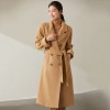 Autumn Winter Thickened Double-faced Cashmere Wool Coat