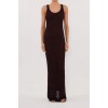 TESS CHOC CROCHET MAXI DRESS