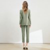Women's Casual Commuter Temperament Green Suit