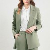 Women's Casual Commuter Temperament Green Suit