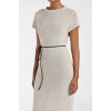 LEO CHALK KNIT MIDI DRESS