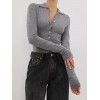 JANE SILVER MARLE MERINO POLO TOP