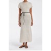 LEO CHALK KNIT MIDI DRESS