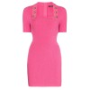 Temperament Commuter Square Neck Bag Hip Knitted Dress