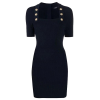 Temperament Commuter Square Neck Bag Hip Knitted Dress