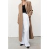 CELINA TAN WOOL BLEND COAT