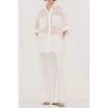 CHARLI WHITE SATIN MAXI SKIRT