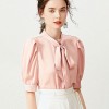 Women's Temperament Commuter Streamer Short-sleeved Shirt