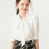 Women's Temperament Commuter Streamer Short-sleeved Shirt
