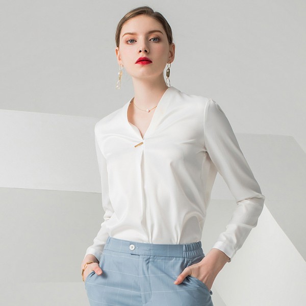 Women's Fashionable Temperament Long Sleeve Shirt